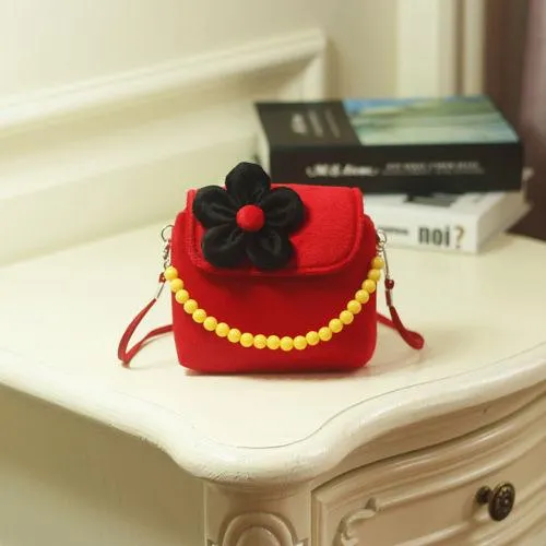 2019 Brand New Lovely Baby Girls Kids 3D Flower Mini Zipper Shoulder Messenger Purse Bag Leopard Candy Color Coin Purses Gift