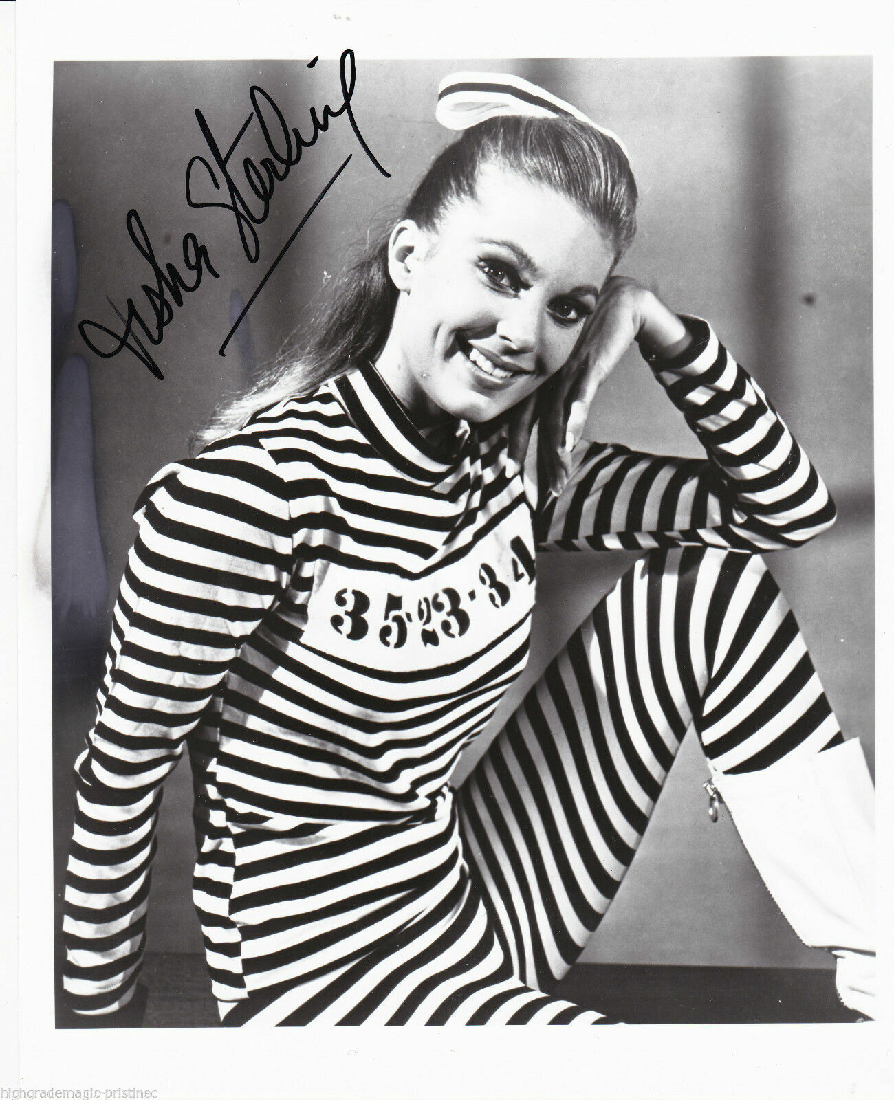 TISHA STERLING AUTOGRAPHED SIGNED 8X10 APPEARED IN BATMAN TV SHOW LEGS PARKER