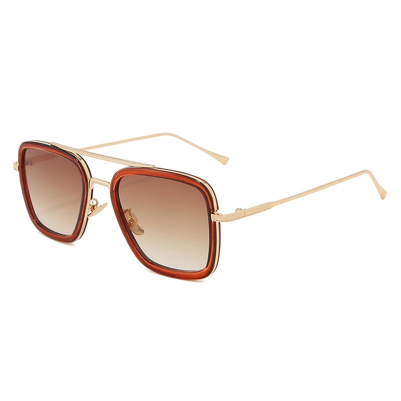 Retro Vintage Style Sweet Solid Color Ac Square Full Frame Glasses3