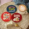 6pcs DIY Beer Diamond Painting Acrylic Coasters