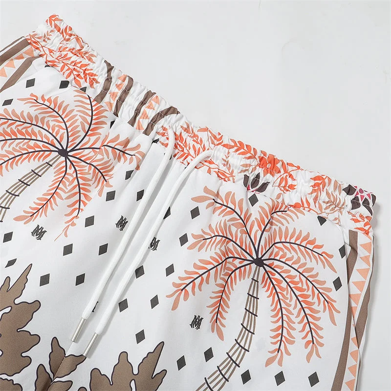 AMIRI 2023 new silk short-sleeved shirt