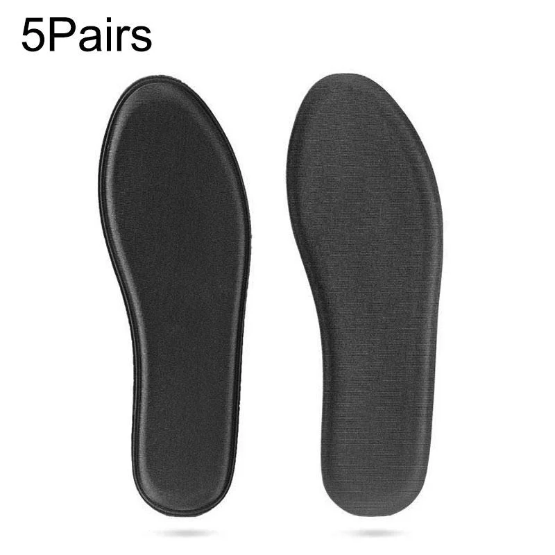 5 Pairs Thicken Breathable Non-slip Shockproof Memory Cotton Sports Full Insole Shoe-pad, Size:240mm