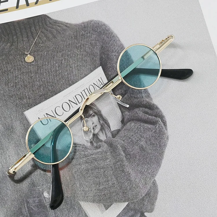 Kakacloud Retro Small Frame Oval Sunglasses Unisex Fashion Design Eyewear Summer Party Out Vintage Shades UV400 Glasses Gafas De Sol