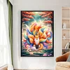 Bead Embroidery - Partial Printed 9CT Nine-tailed Fox Cross Stitch Kit(76x54 CM)