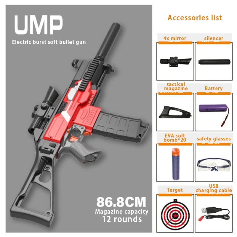 M416 Vector UMP Toy Gun Dart Blaster