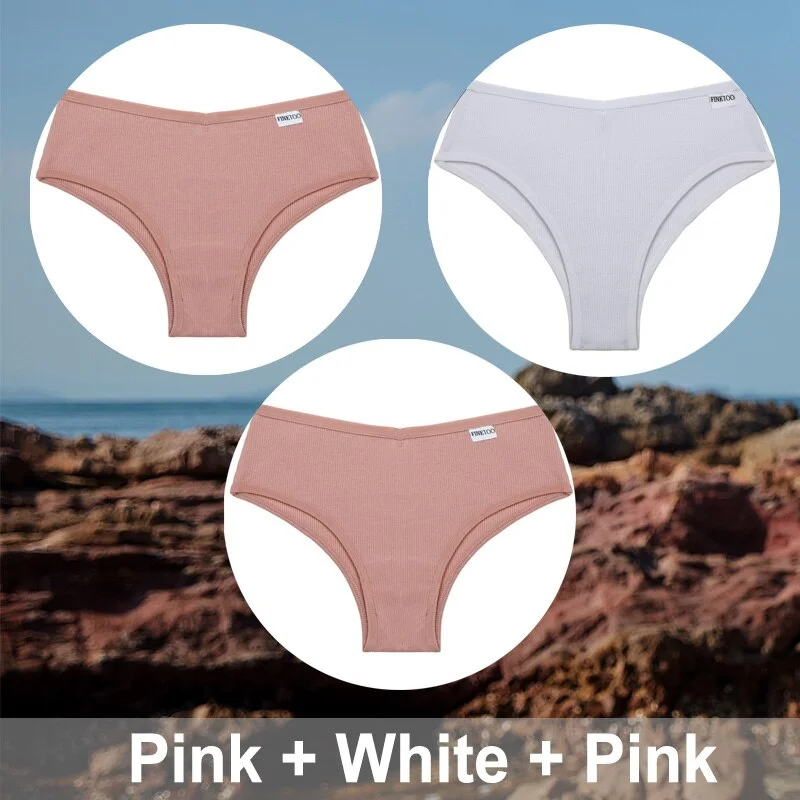 3PCS/Set M-XXXL Plus Size Cotton Panties Women Underwear Sexy Lingerie Female Underpants Intimates Brazillian Pantys Sexy Briefs