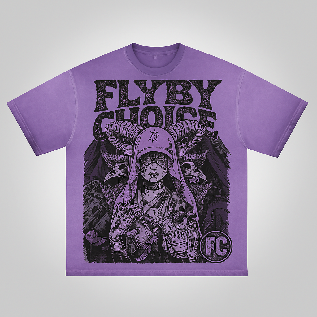 Satanic Print Short Sleeve T-shirt