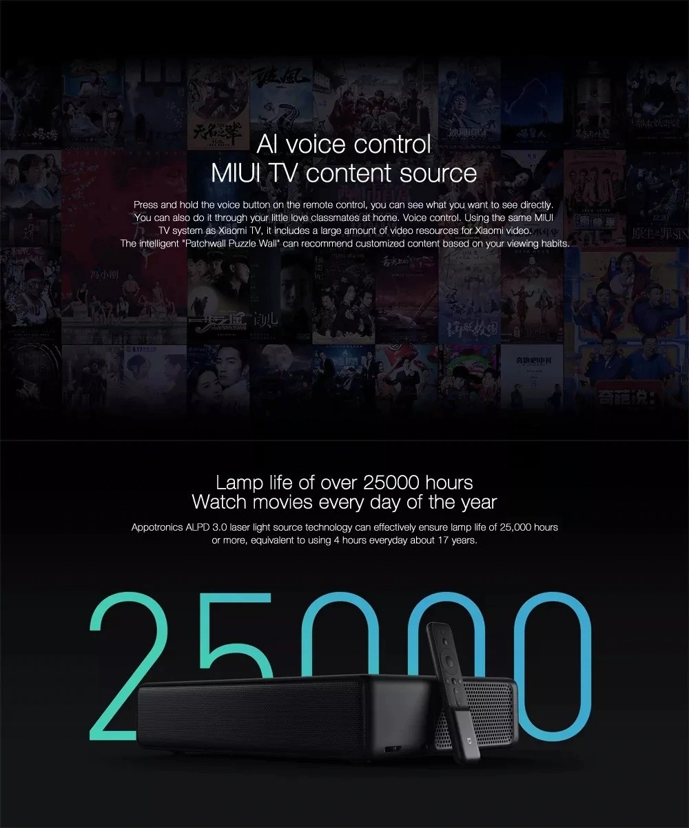 Xiaomi mi laser projetor 150 "versão global