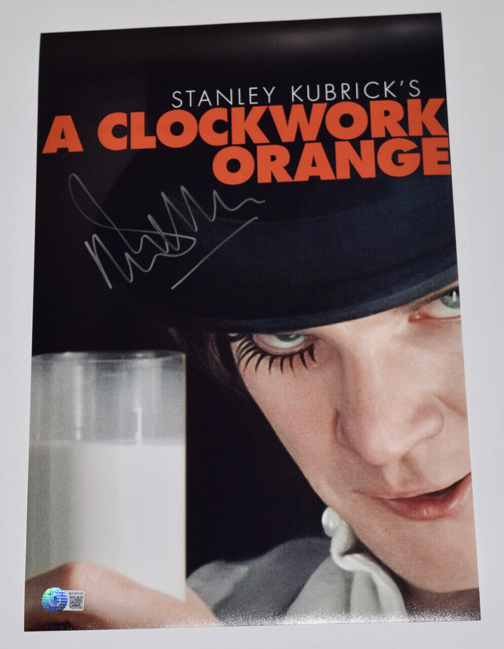 Malcolm McDowell Signed A Clockwork Orange 11x17 Movie Poster Photo Poster painting Beckett COA