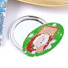 DIY Double Sided Special Shape Diamond Painting Compact Mirror Kit( (Santa)