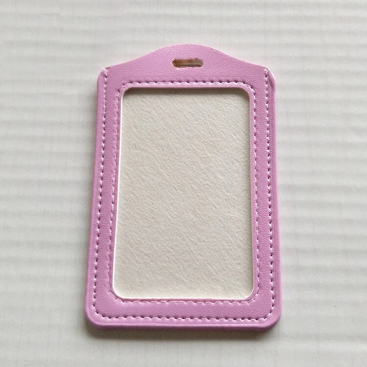 New Candy Color Card Holder Protect Cover Case Business Credit Card Work ID Card Badge Holder Office Supplies