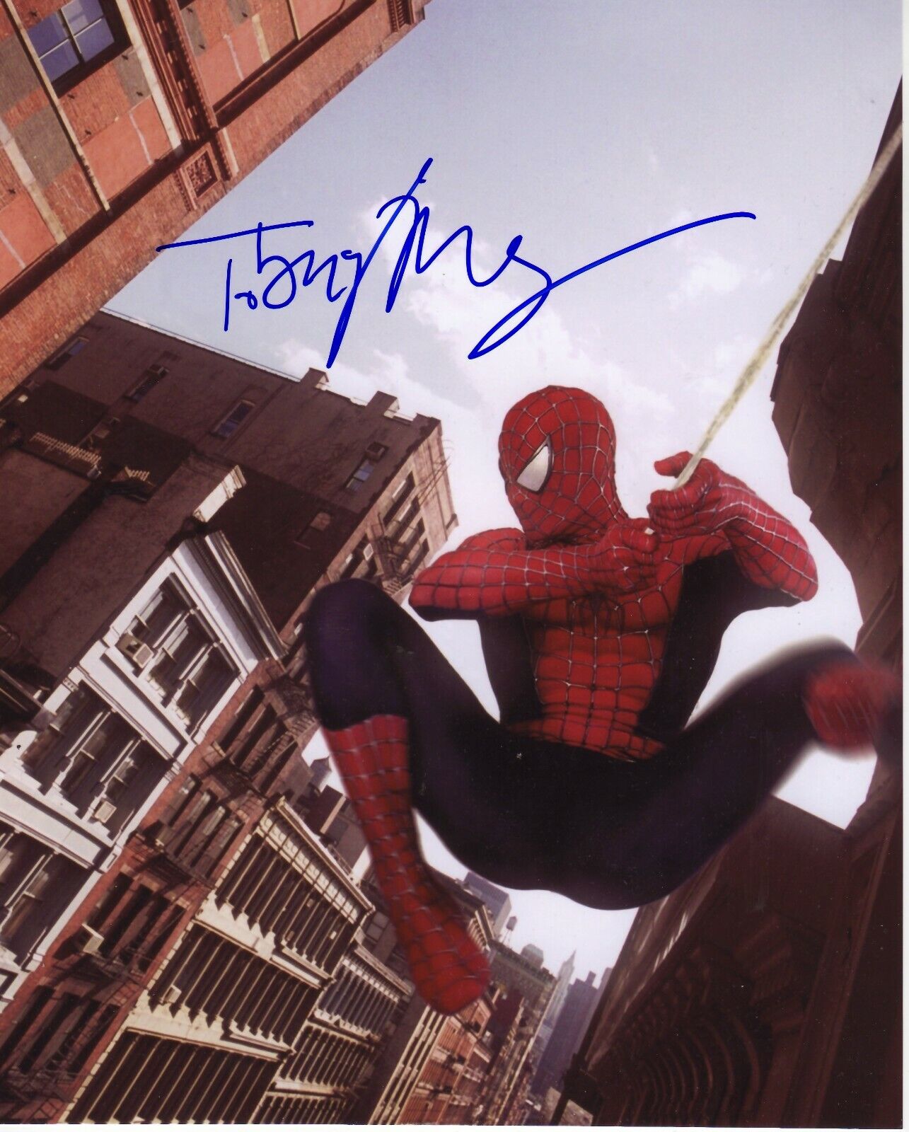 TOBEY MAGUIRE - SPIDERMAN AUTOGRAPH SIGNED PP Photo Poster painting POSTER