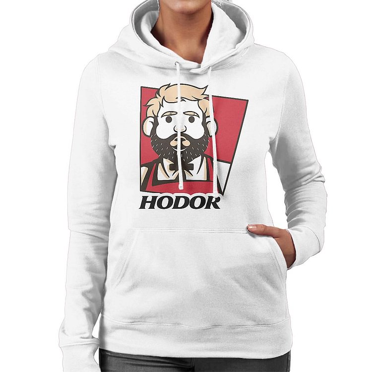 Chicken With Rice Kfc Hodor Game Of Thrones Women's Hooded Sweatshirt