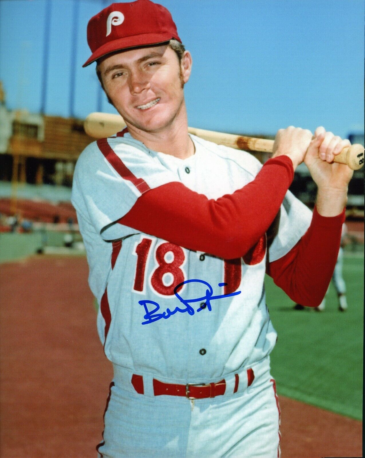 Bobby Pfeil Autographed 8x10 Philadelphia Phillies #1