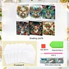 (US Only)6PCS DIY Christmas Elk Diamond Art Greeting Cards Congratulations Cards & Gifts