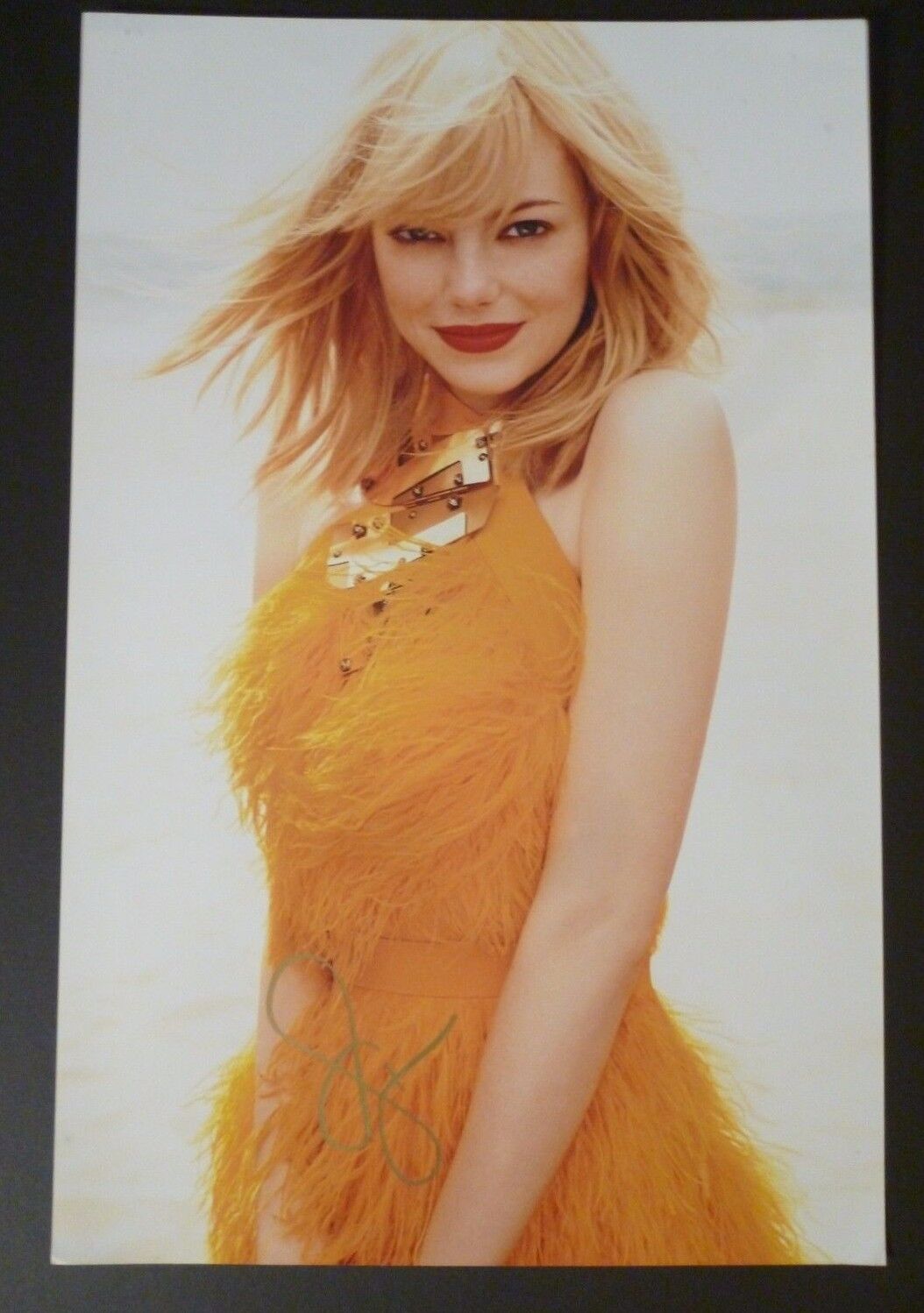 EMMA STONE Authentic Hand-Signed SEXY