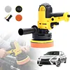 EU Electric Car Polishing Machine with Buffing Sponge Auto Detailing Handheld Polisher Adjustable Speed Scratch Repair Grinding Machine Car Accessories Power Tools