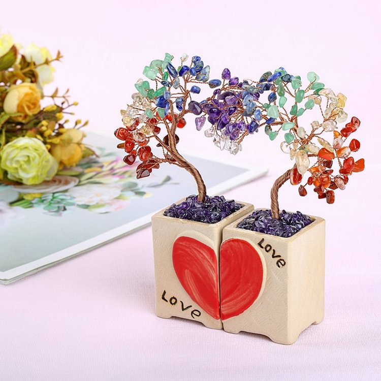 Chakra Natural Crystal Stone Feng Shui Tree