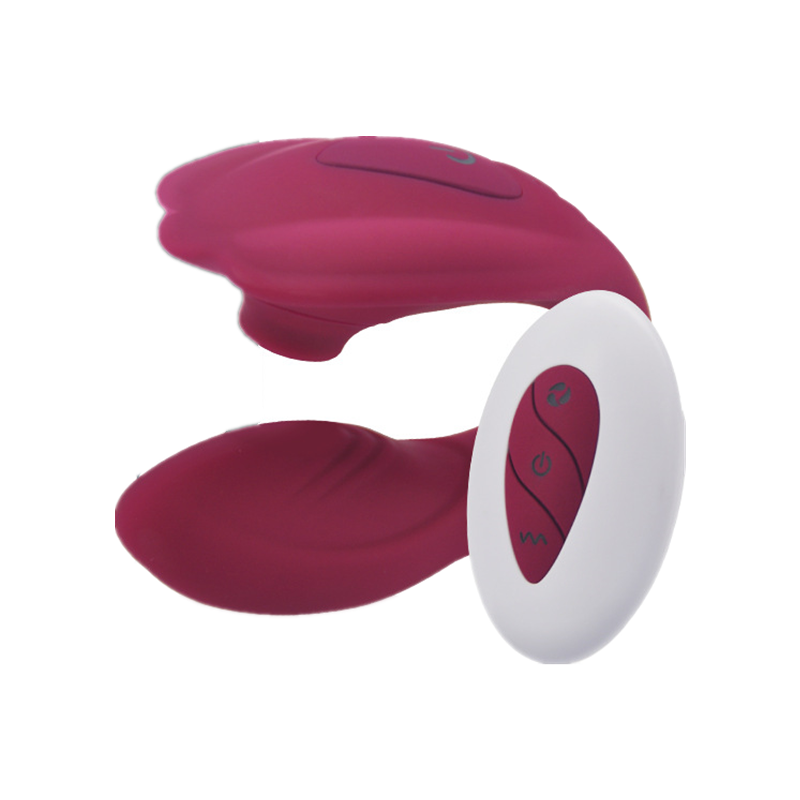 2-in-1 Wireless Remote Control Sucking Panty Vibrator Rosetoy Official