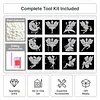12Pcs DIY Pearl Painting Butterfly Fairy for Home Wall Decor(15x15cm)