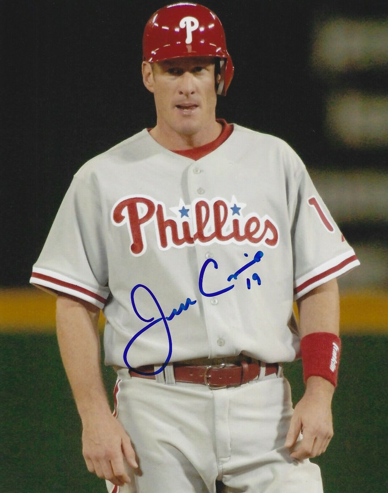 Autographed JEFF CONINE 8x10 Philadelphia Phillies Photo Poster painting w/COA