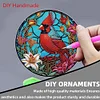 DIY Cardinal Garland Hanging Diamond Art Ornament Window Pendant
