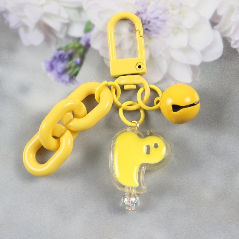 Cute Flower Butterfly Arylic Metal Unisex Bag Pendant Keychain