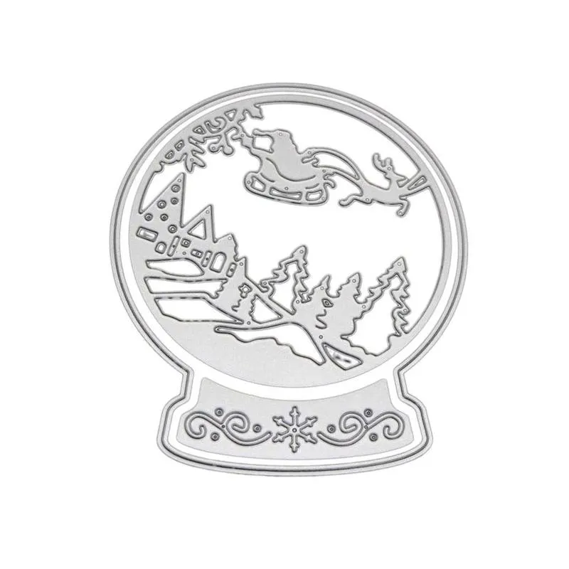 3d Spot Coil Circle Ring Cutting Dies Cake Decoration Metal Mold Scrapbook Embossing Paper Craft Knife Mould Stencil Stamps Dies