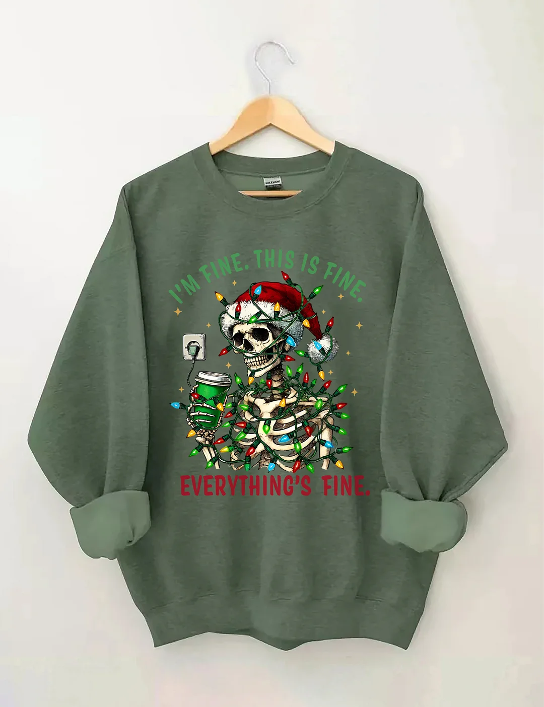 I'm Fine This Is Fine Everything&rsquo;s Fine Sweatshirt