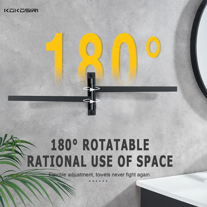 Aazon.co: KOKOSIRI Bath Towel Bars Atte Black Bathroo 3-Tiers