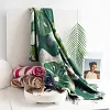 Colorful Flower Painting Soft Tassels Shawl Scarf