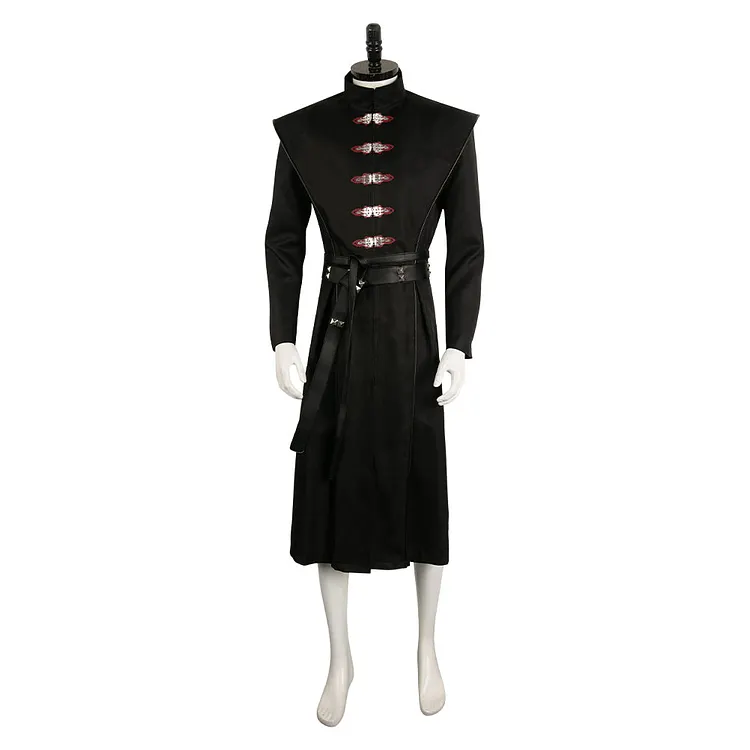 House Of The Dragon Season 2 (2024) Daemon Targaryen Black Red Outfits Cosplay Costume Halloween Carnival Suit