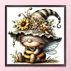 Bee Gnome-11CT Stamped Cross Stitch 40*40cm/15.75*15.75in