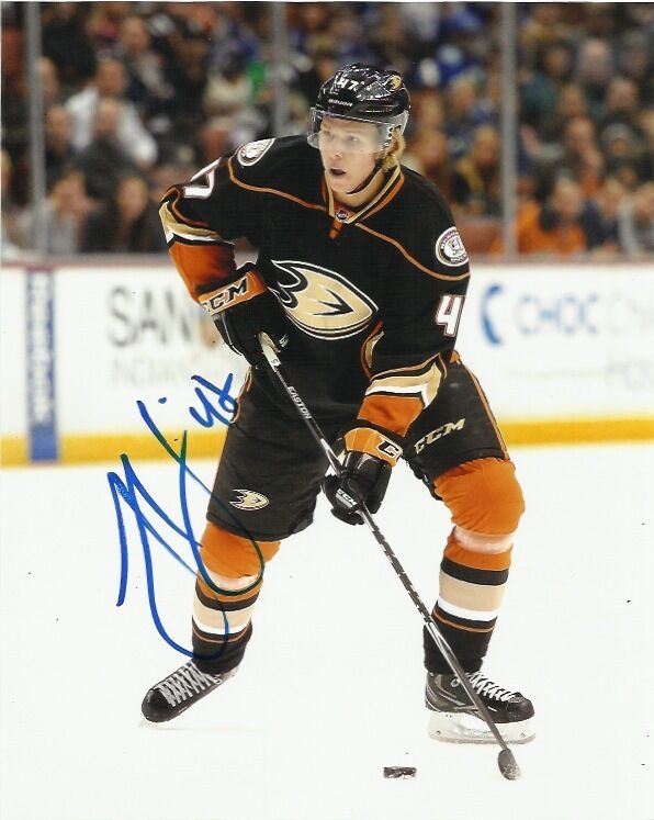 Anaheim Ducks Hampus Lindholm Autographed Signed 8x10 Photo Poster painting COA D