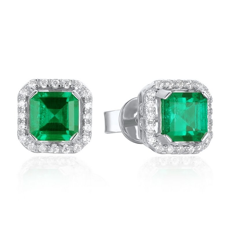 Emerald Diamonds 0.79ct. Earrings
