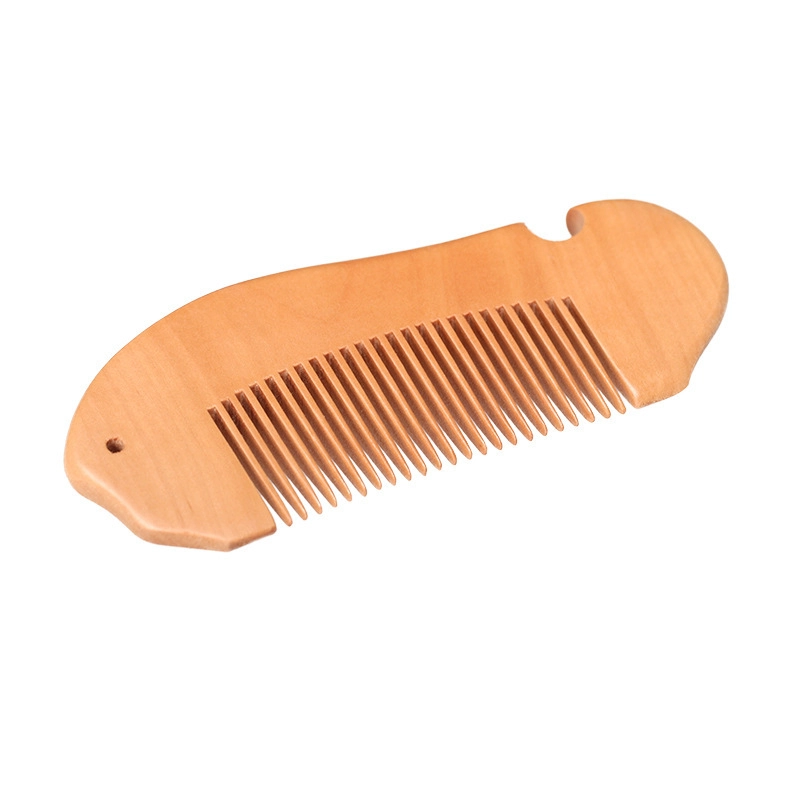 Beard Comb Pear Wood Grate Comb Wide Tooth Men’s Beard Comb Super Dense Tooth Peach Wood Comb Household