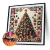 Weihnachtsbaum - runder Bohrer Diamantmalerei - 50*50cm