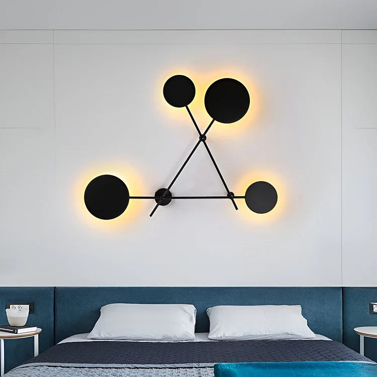 Geometric Round LED Nordic Wall Sconce Lighting Wall Lamp Wall Light Fixture - Appledas