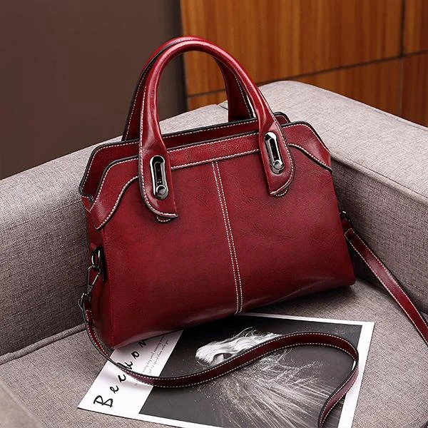 New Fashion Casual Stitching Leather Bag