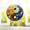 Acryl Yin Yang Diagramm von Eis und Feuer Ph&ouml;nix - 5d DIY Handwerk Anh&auml;nger