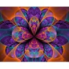 Abstract Art Flower  | Full Round Diamond Painting Kits