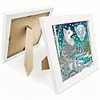 5D DIY Partial Special Shaped Drill Diamond Painting With Frame Kit Wolf Decor 19.2x19.2cm
