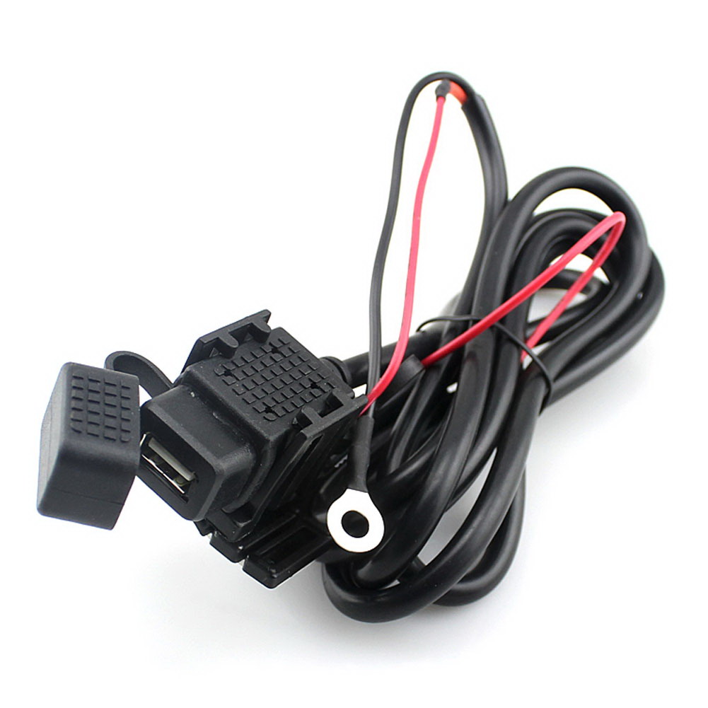 

Waterproof Motorcycle 2.1A USB Charger w/ Inline Fuse for Cell Mobile Phone, 501 Original