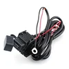 Motorcycle USB Charger with Inline Fuse 1.83m Cable Motorcycle Handlebar Charger