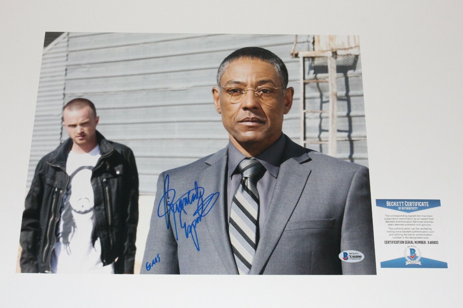 GIANCARLO ESPOSITO SIGNED BREAKING BAD 'GUSTAVO FRING' 11X14 Photo Poster painting 1 BECKETT COA