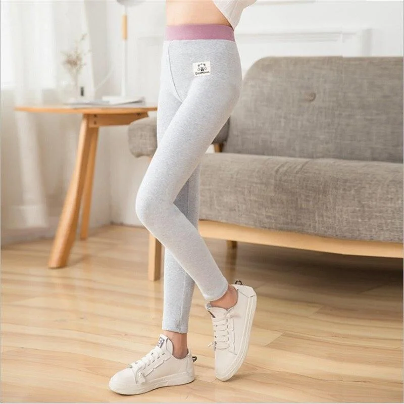 Elastic Leggings for Girls Pants Cotton Skinny Girl Pencil Pants Spring Autumn Stretch Leggings Girls Trousers Kids Sport Pants