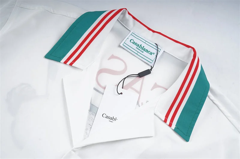 Casablanca 2023 new silk short-sleeved shirt