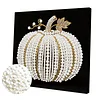 Pumpkin DIY Pearl Art Diamond Painting Kit for Adult Home Decor 25x25cm With Frame