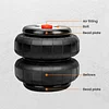 Suspensionclub-2x Universal Air Spring Bag Heavy Duty Standard 2500 lb 1/2inch npt Single Port