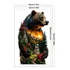 Silhouette Bear-11CT Stamped Cross Stitch 40*70cm(Big Size)
